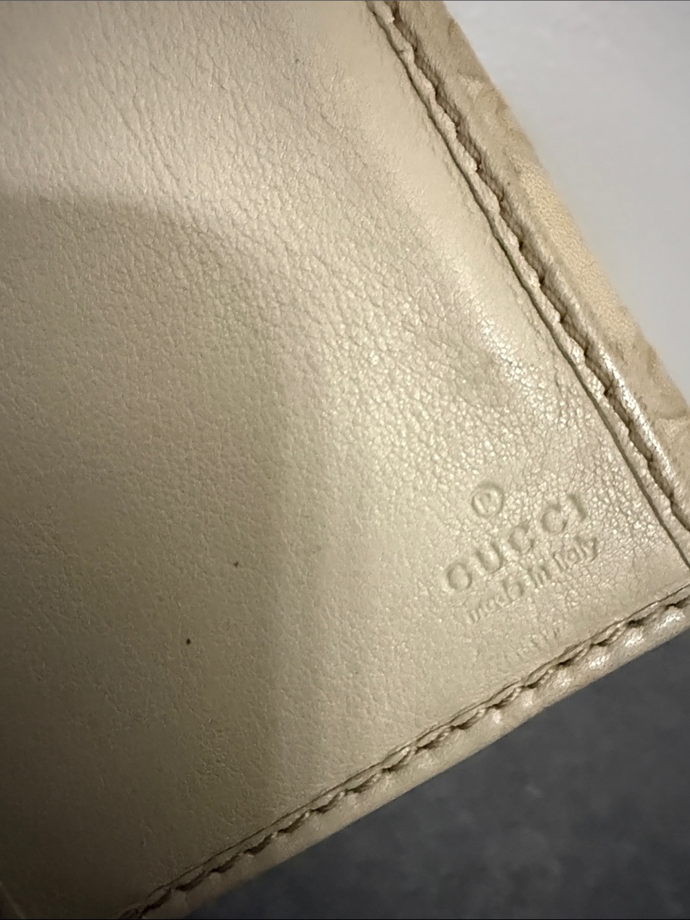 Gucci Beige Monogram Continental Wallet junk - Picture 2 of 9